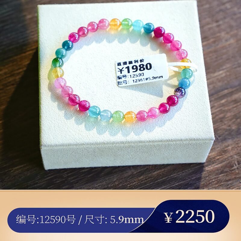 【荧光碧玺合集A8】甜美鲜艳多巴胺配色 蕞不挑光线的碧玺 猫小姐 - 图片 24