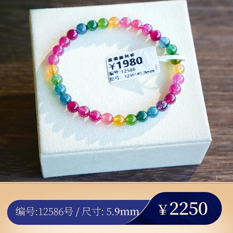 【荧光碧玺合集A8】甜美鲜艳多巴胺配色 蕞不挑光线的碧玺 猫小姐 - 图片 21