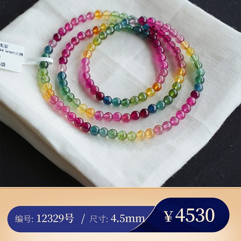 【老矿多圈A15】经典耐看 高级珠宝感 碧玺多圈手串 猫小姐珠宝 - 图片 10